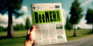 Zeitung mit Artikel "BeeMEHR"